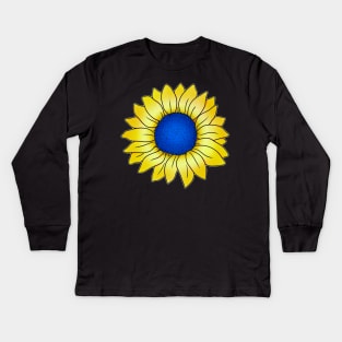 Ukrainian sunflower Kids Long Sleeve T-Shirt